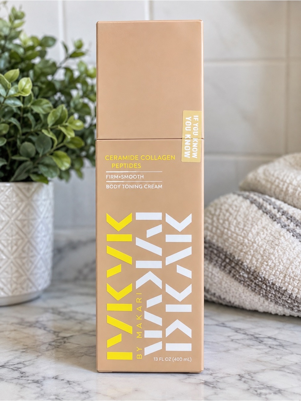 MAKARI IYKYK Ceramide, Peptide + smooth body toning cream. 13 ounces.
